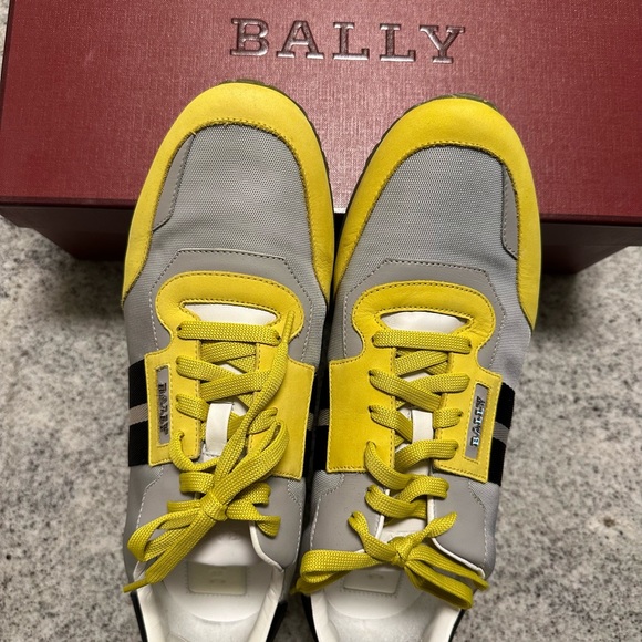 BALLY Men’s Astfeld Lace-Up Sneakers in Yellow size US 10 - Picture 6 of 14